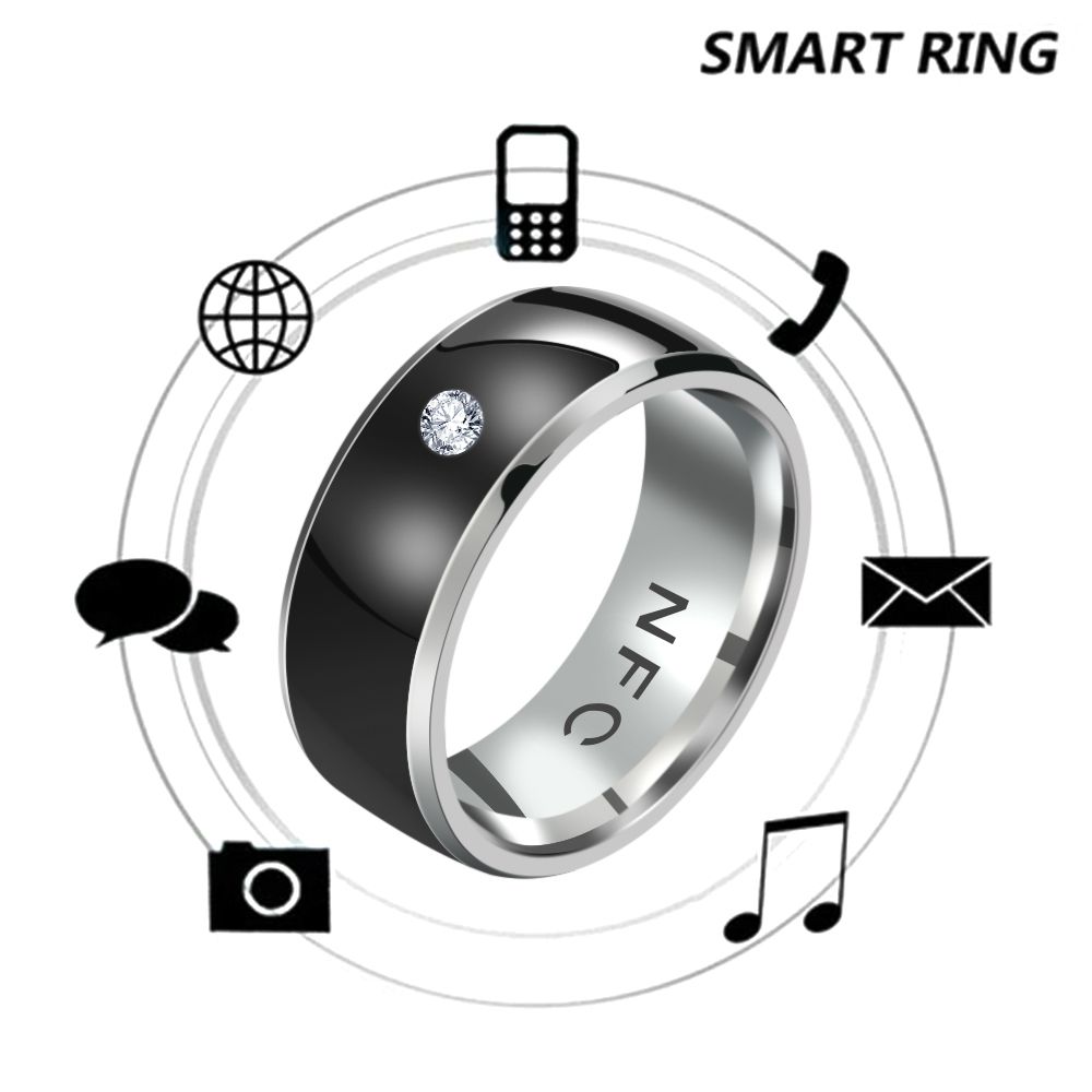 Smart Ring Nfc Pay - Bague intelligente NFC, anneaux en strass,