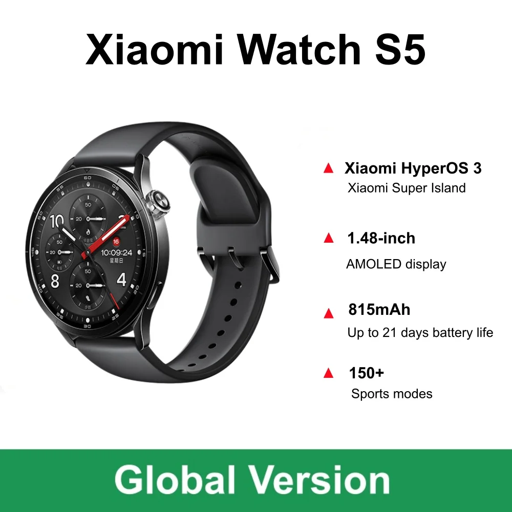 Fall Detection Watch - Version Globale Xiaomi Watch S5 Montre