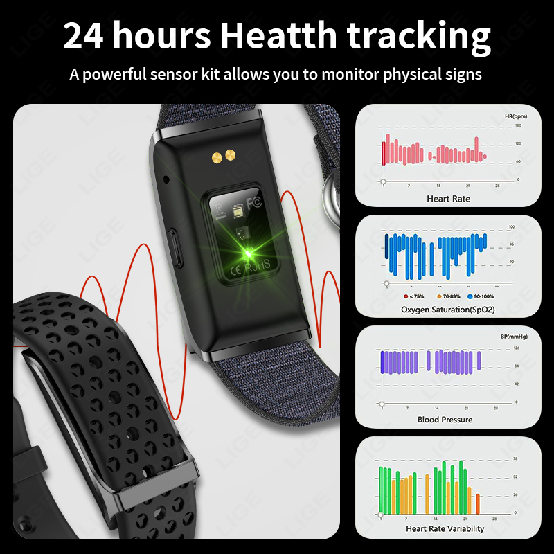 LIGE-Montre connectée pour hom - Fall Detection Watch avis et prix