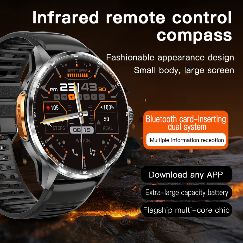 Montre connectée 5G/4G avec éc - Fall Detection Watch avis et prix