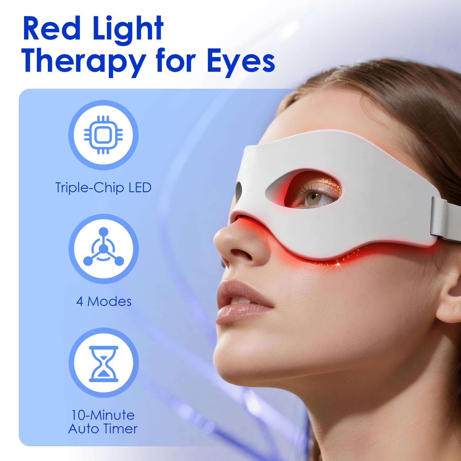 Masseur oculaire EMS à lumière - Light Therapy Glasses avis et prix