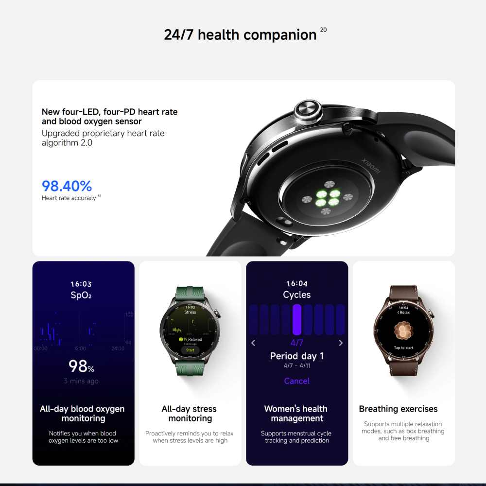Version Globale Xiaomi Watch S - Fall Detection Watch avis et prix